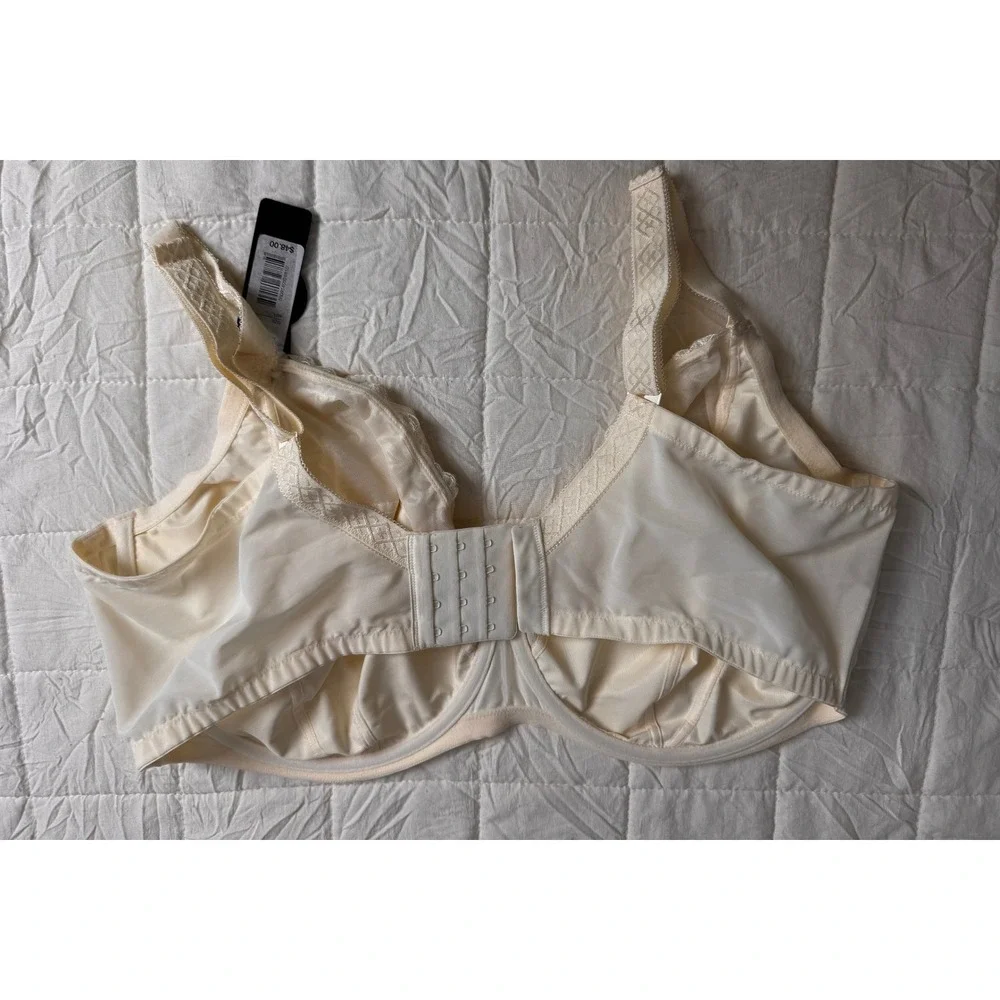 1st & Curve Melrose French Ivory Embroidered Underwire Bra 46H NEW